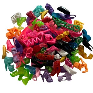 20 pair Shoe Lot for Dolls-fits 11.5” dolls-Heels, Sandals, Boots, etc.