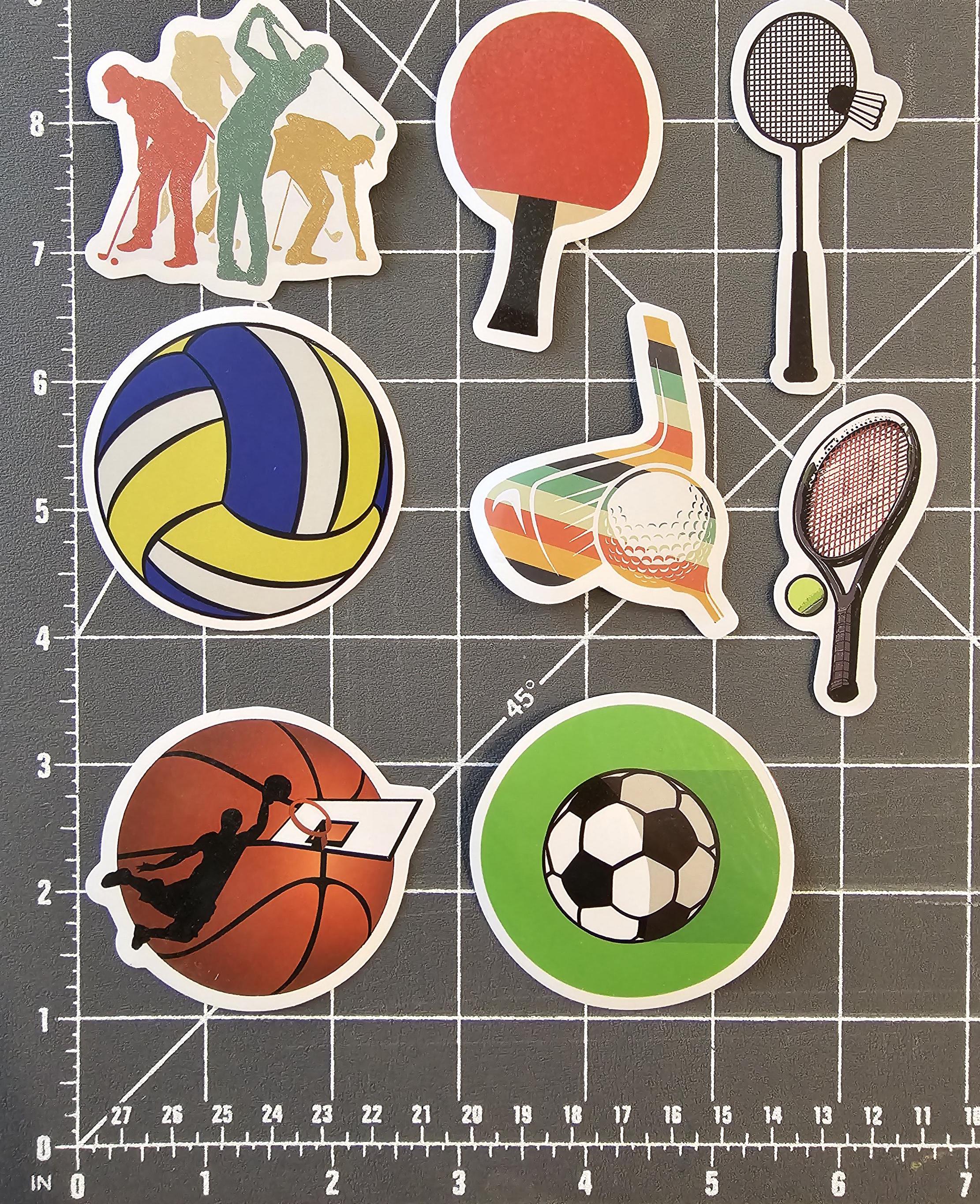 Spodrts Sticker 24 Pcs. Sports Vinyl Stickers - Set 2 - Etsy