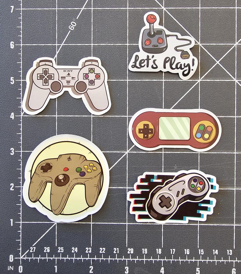 10pcs. Video Game Vinyl Stickers-set 3 - Etsy