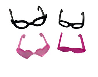 20pcs. of  Pink & Black Glasses for Dolls for 11.5” dolls