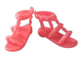 6 pairs of New Simple Pink Sandals for Dolls-11.5”