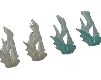 6 pairs of Ice Boots for Dolls-fits 11.5” dolls-Clear and Blue