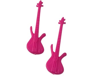 12 guitarras rosas para muñecas de 8,9 a 29 cm