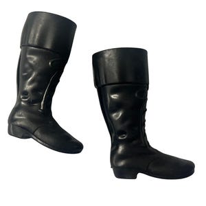 2 paar zwarte laarzen voor jongenspoppen voor poppen van 11,5 inch