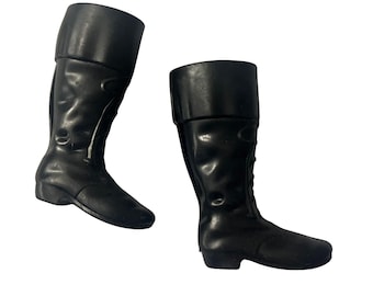 2 Paar schwarze Stiefel für 11,5 zoll Junge Puppen