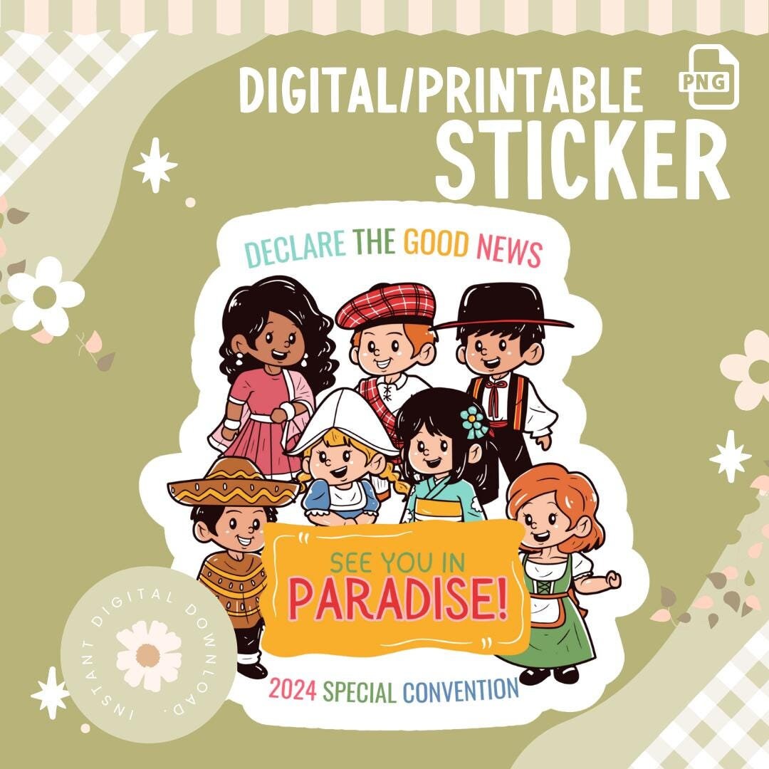 2024 Special Convention Sticker Gift JW Digital Download Printable - Etsy