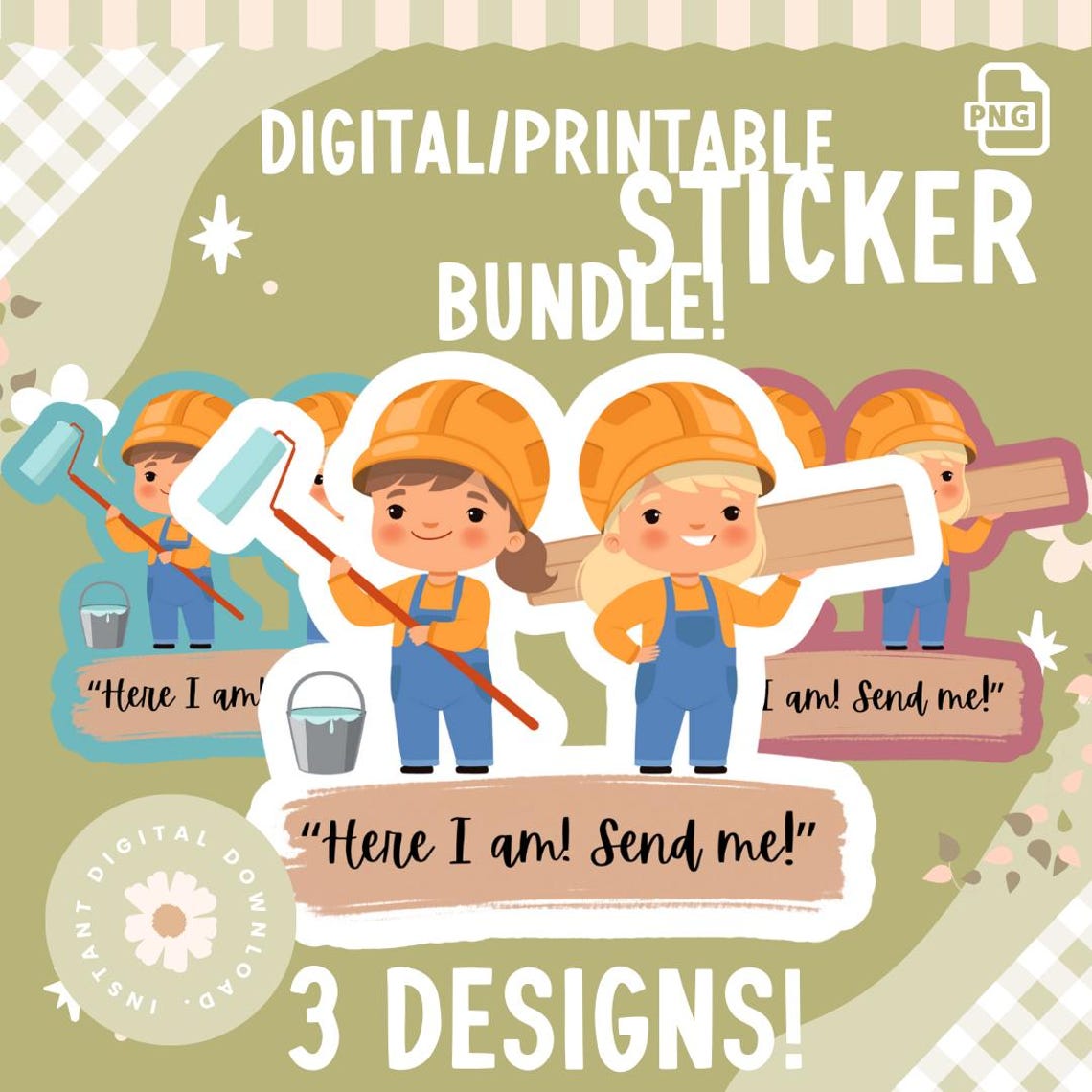 Ldc Sticker Design LDC Stickers Bundle Digital Download - Sisters - Etsy