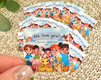 18er Pack Eternal Happiness 2026 Convention Mini Stickers International Regional Kinder Geschenk