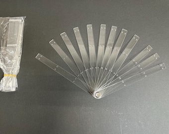 SET OF 2 Burlesque 10" Acrylic Fan Staves (2 Sets/12 Staves Per Set)