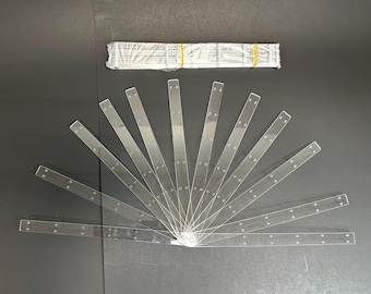 Burlesque Acryl-Fächerstäbe (2 Sets, 30 cm, DIY)