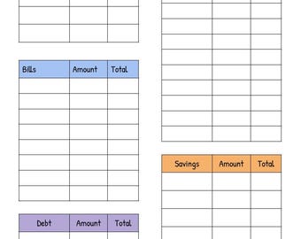 Budget Worksheet