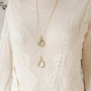 Oval beveled glass locket necklace, personalized oval heirloom custom glass locket necklace bridal wedding locket gift image 3