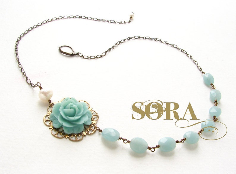 floral wedding necklace