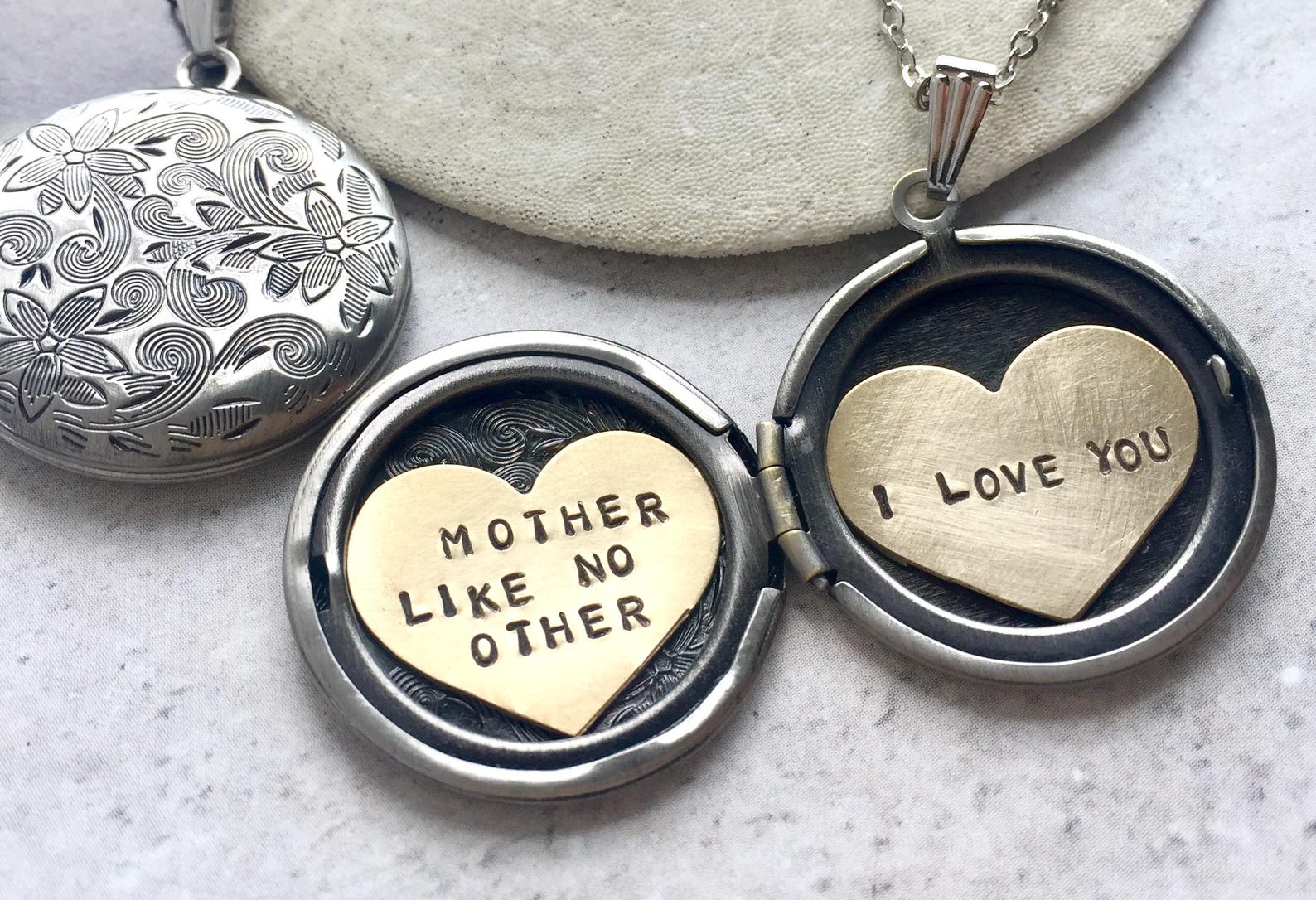 Custom Name Locket Necklace Personalized Necklace Custom Etsy