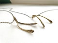 Brass Wishbone Necklace | Antique Chain, Good Luck Pendant, New Beginnings Jewelry product logo