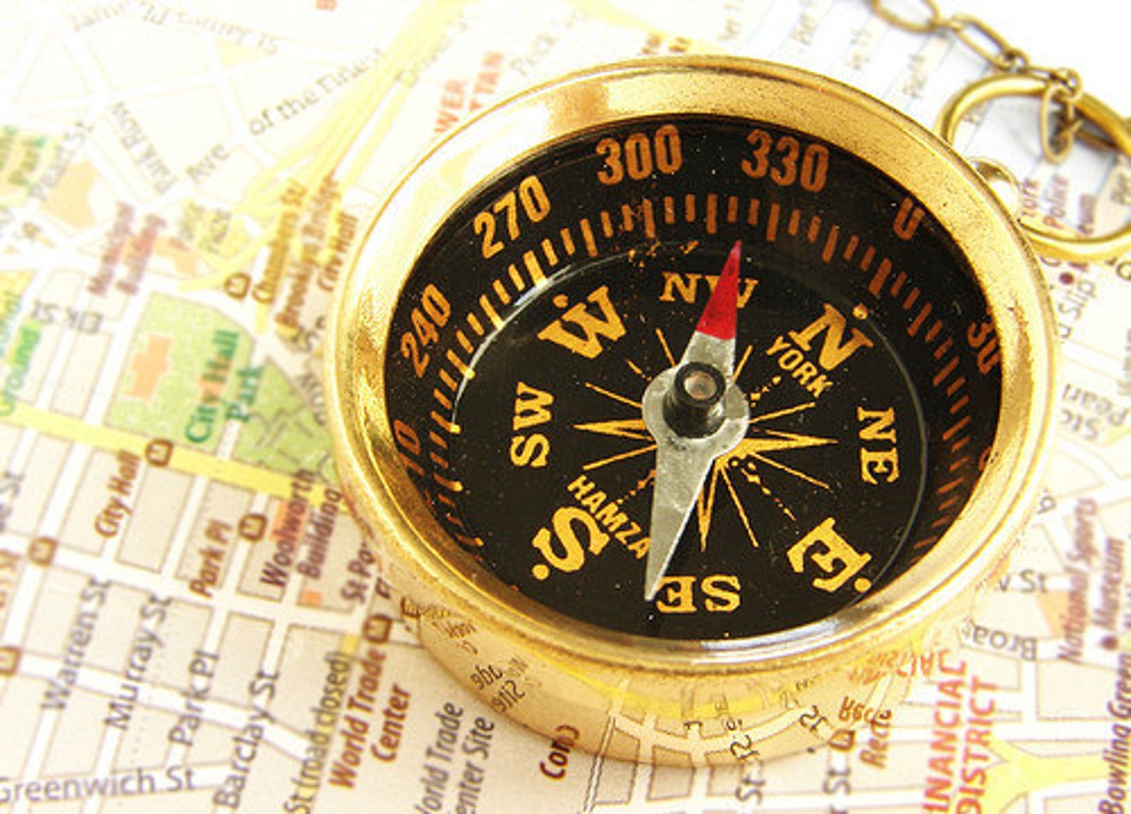 Personalized Map Compass Keychain Wedding Favors Barcelona Etsy