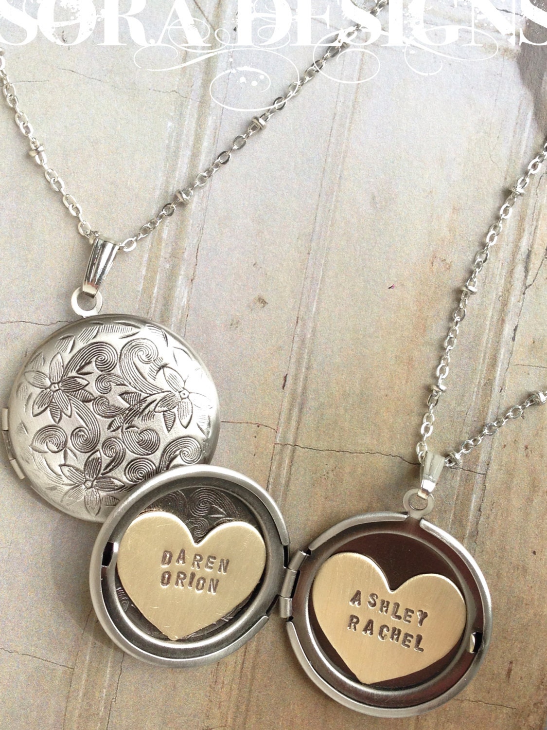 Personalized Locket Necklace name necklace kids name for mom | Etsy