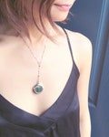 Emerald Swarovski Crystal Shaker Necklace: 'The Holiday' Inspired Y Locket product logo