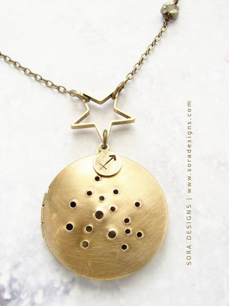 Sagittarius constellation Necklace, Personalized necklace, November December birthday constellation personalized gift image 2