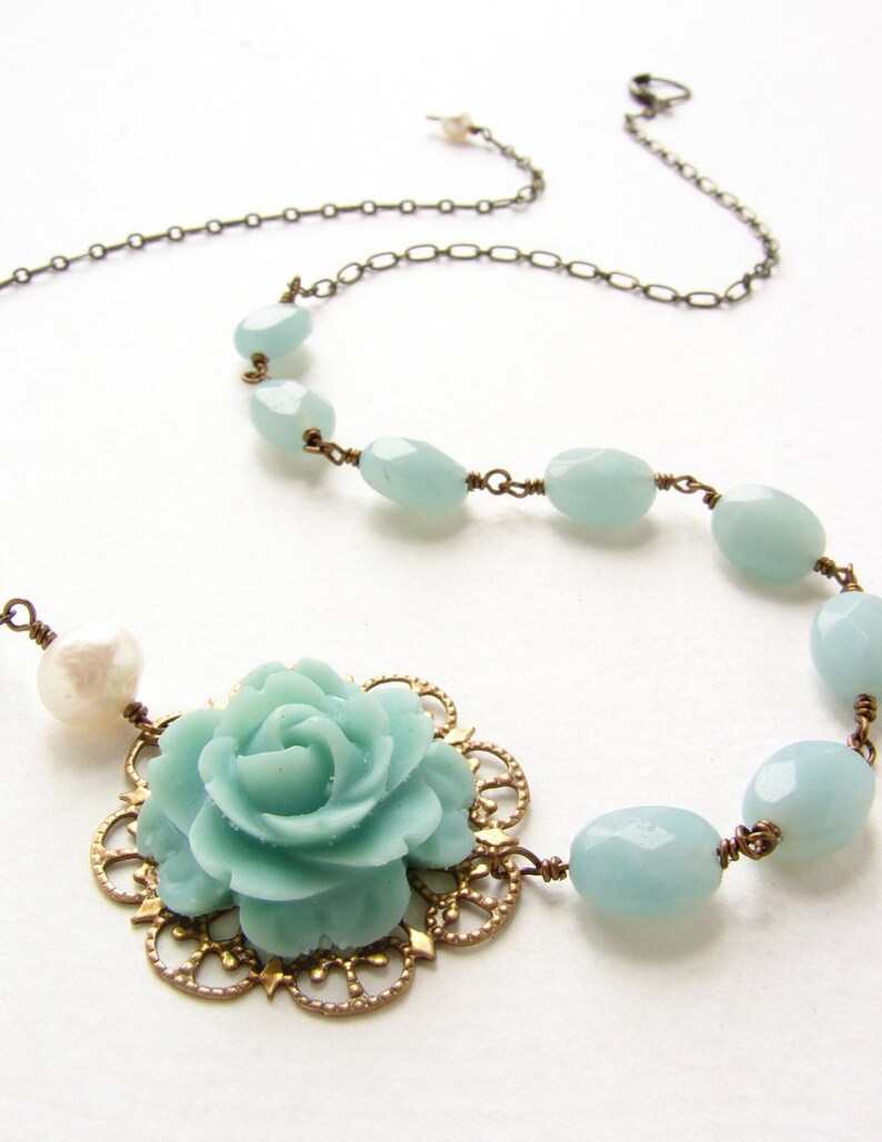 floral wedding necklace