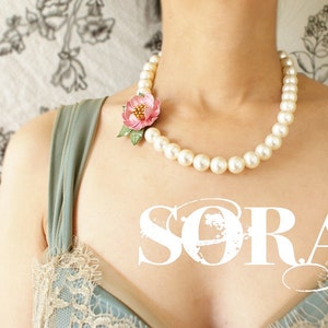 Porcelain Bloom Statement Necklace
