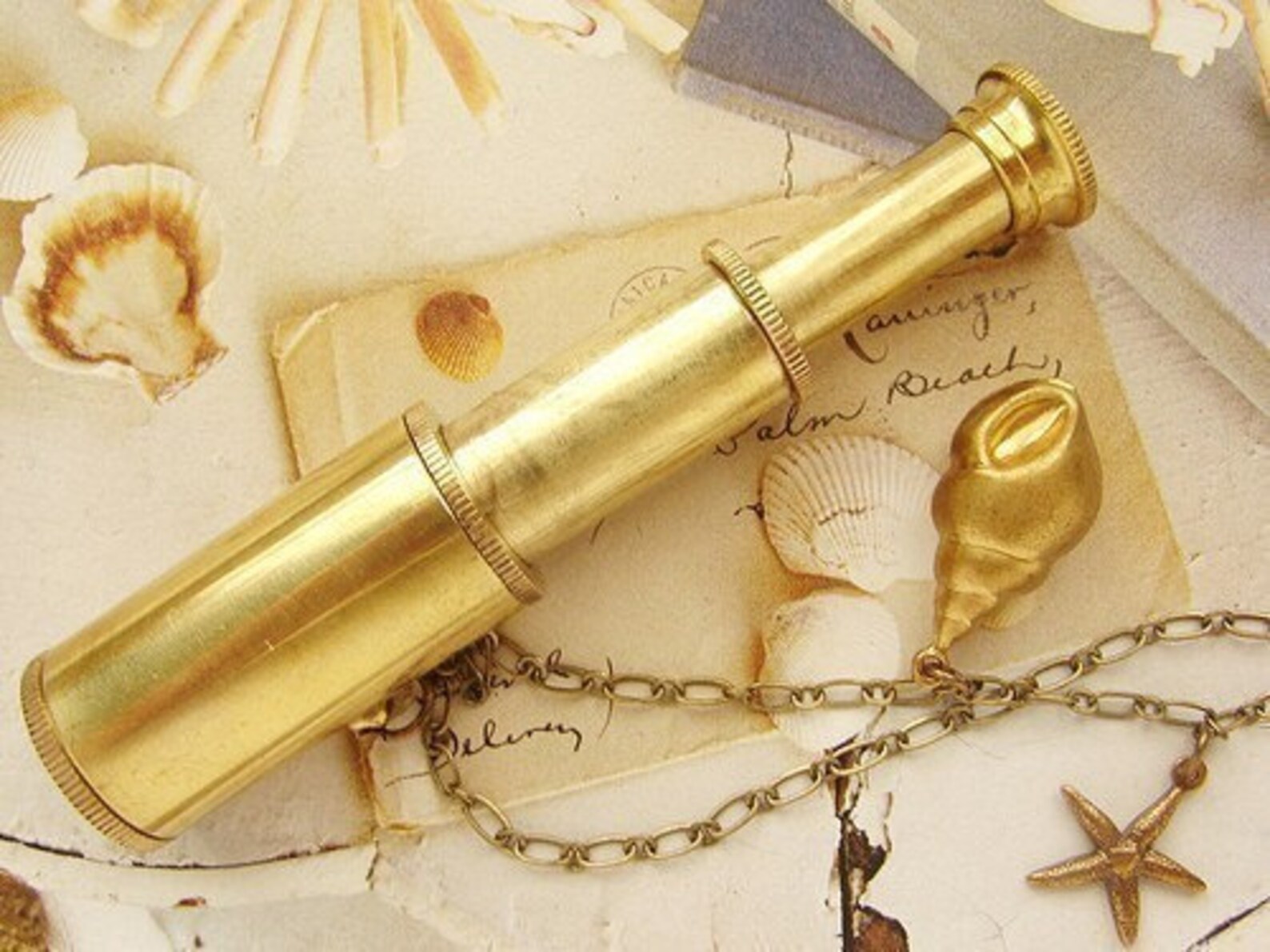 Miniature Spyglass Necklace Working Telescope Necklace Etsy