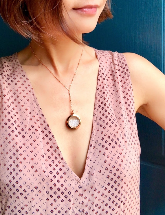 Emerald Crystal Shaker Necklace the Holiday Cameron Diaz Necklace