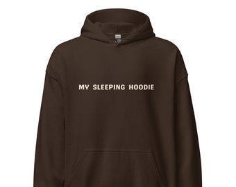 Funny Quote Sleeping Unisex Hoodie | Front and Back Print Hoodie | Available in Red Brown and Green Hoodie
