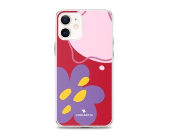 Red Pink Purple Abstract iPhone Case | Trendy iPhone case | Free shipping within the US