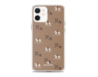 Sophisticated Brown Horse Clear Case for iPhone | Fashion iPhone Case | Horse Polo iPhone Case | Designer iPhone case