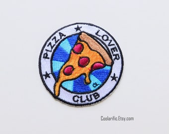 Pizza Lover Club Embroidered Patch: DIY Accessories