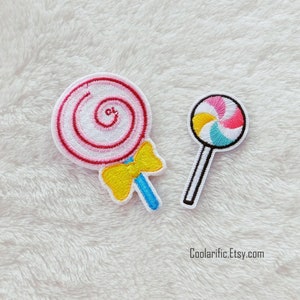 Lollipop Sticker Patch | Candy Embroidery Sticker | Lollipop candy Applique | DIY craft Supplies | Trendy Decorative Accessories