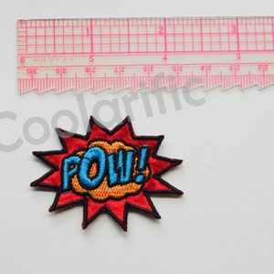 POW Sticker Patch Cartoon Comic Sticker Accessories Backpack Journal Shoes Jacket Denim T-shirt image 3