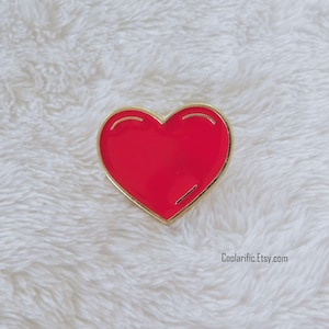 Red Heart Enamel Pin Cute Valentine Accessories Gift Idea for Hat Bag Jacket