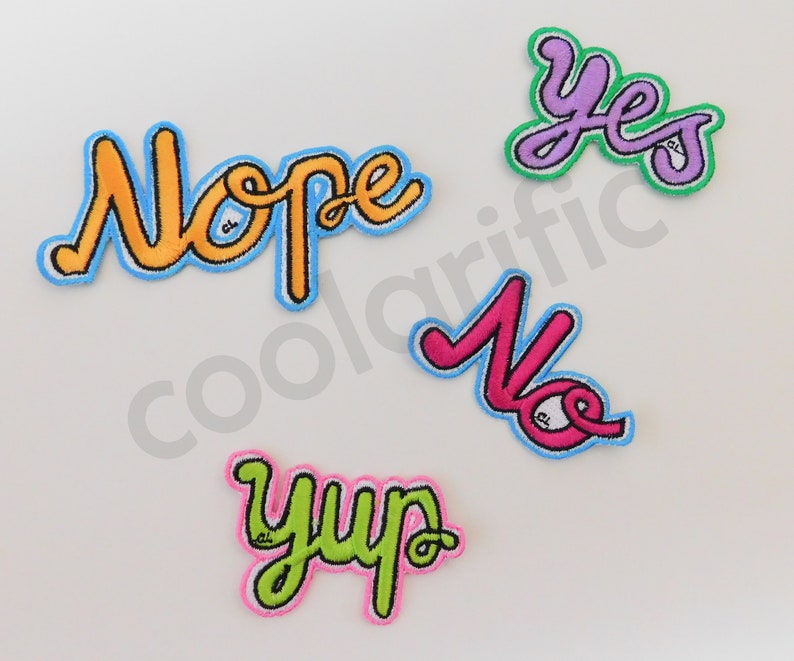 WTF Sticker Patch Cartoon Comic Embroidery Patch Gift idea for friend Speech Bubble Word Balloon image 6