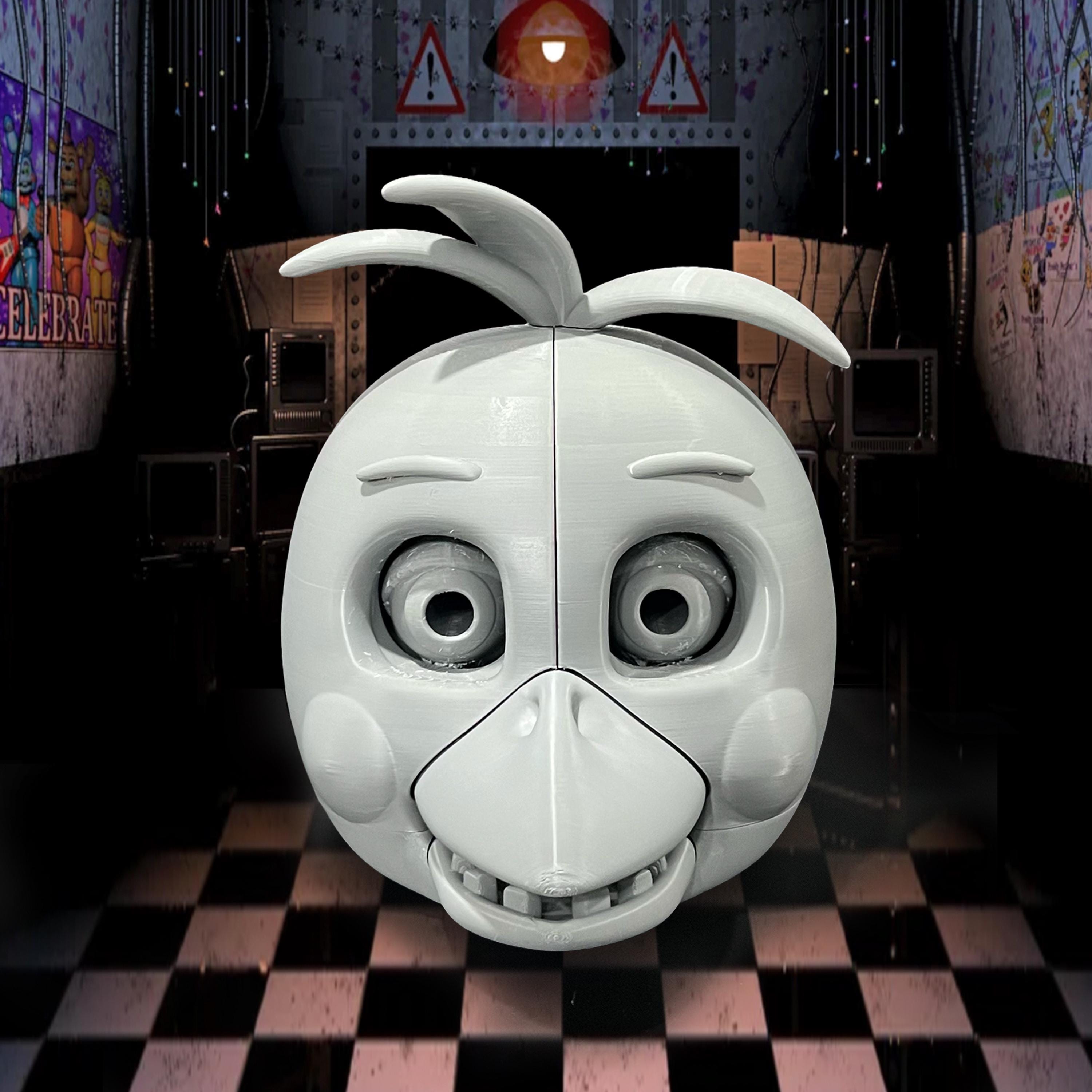 Toy Chica 着用可能なコスプレヘルメット Fnaf Five Nights At