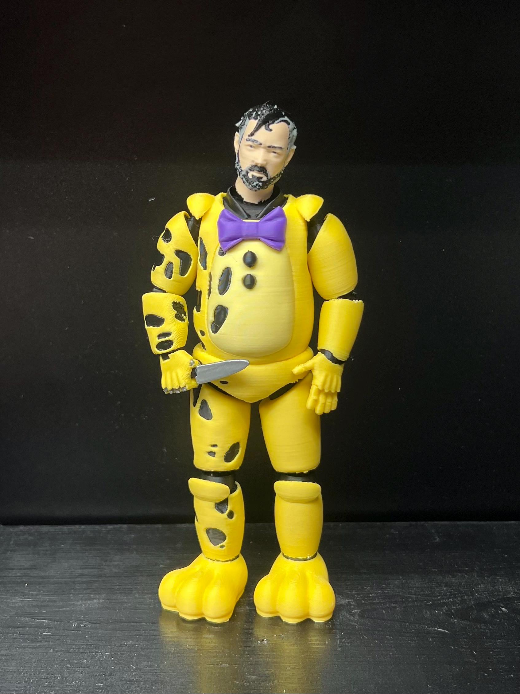F Naf Spring Trap Yellow Rabbit Yellow Rabbit / Springtrap FNAF Five Nights at Freddy’s Figure MATTHEW ...