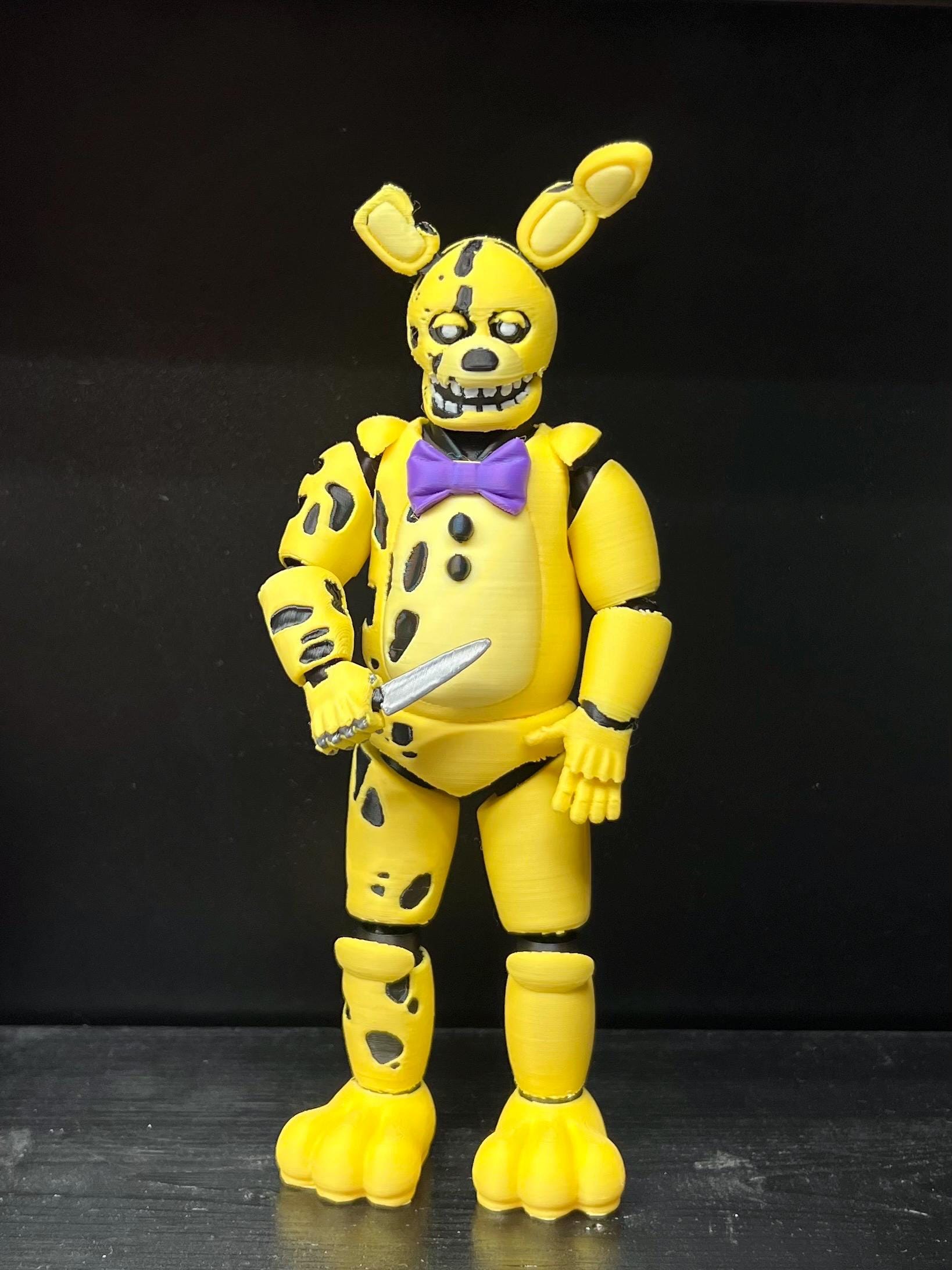 Yellow Rabbit / Springtrap FNAF Five Nights at Freddy’s Figure MATTHEW ...