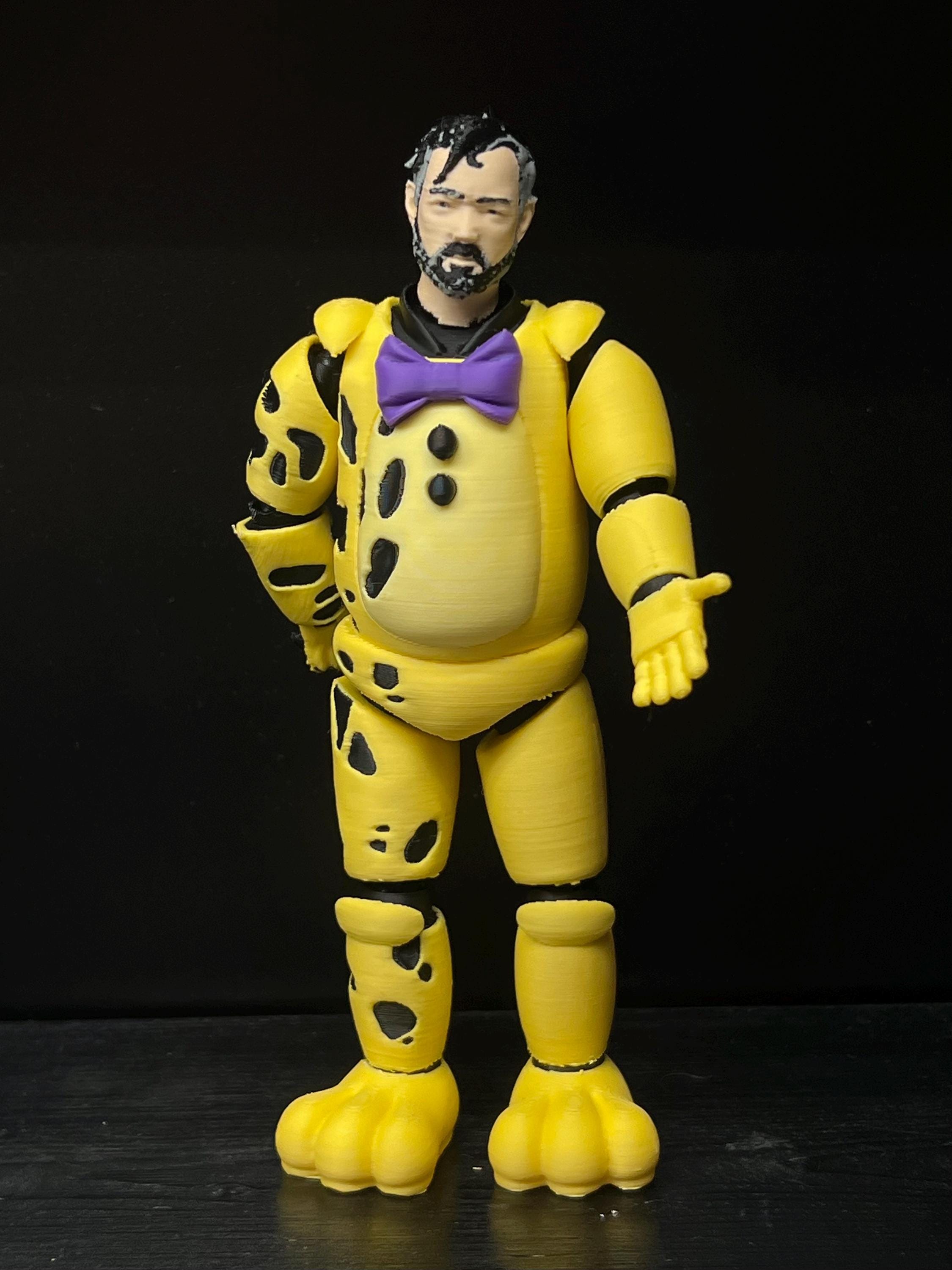 Yellow Rabbit Springtap Yellow Rabbit / Springtrap FNAF Five Nights at Freddy’s Figure MATTHEW ...