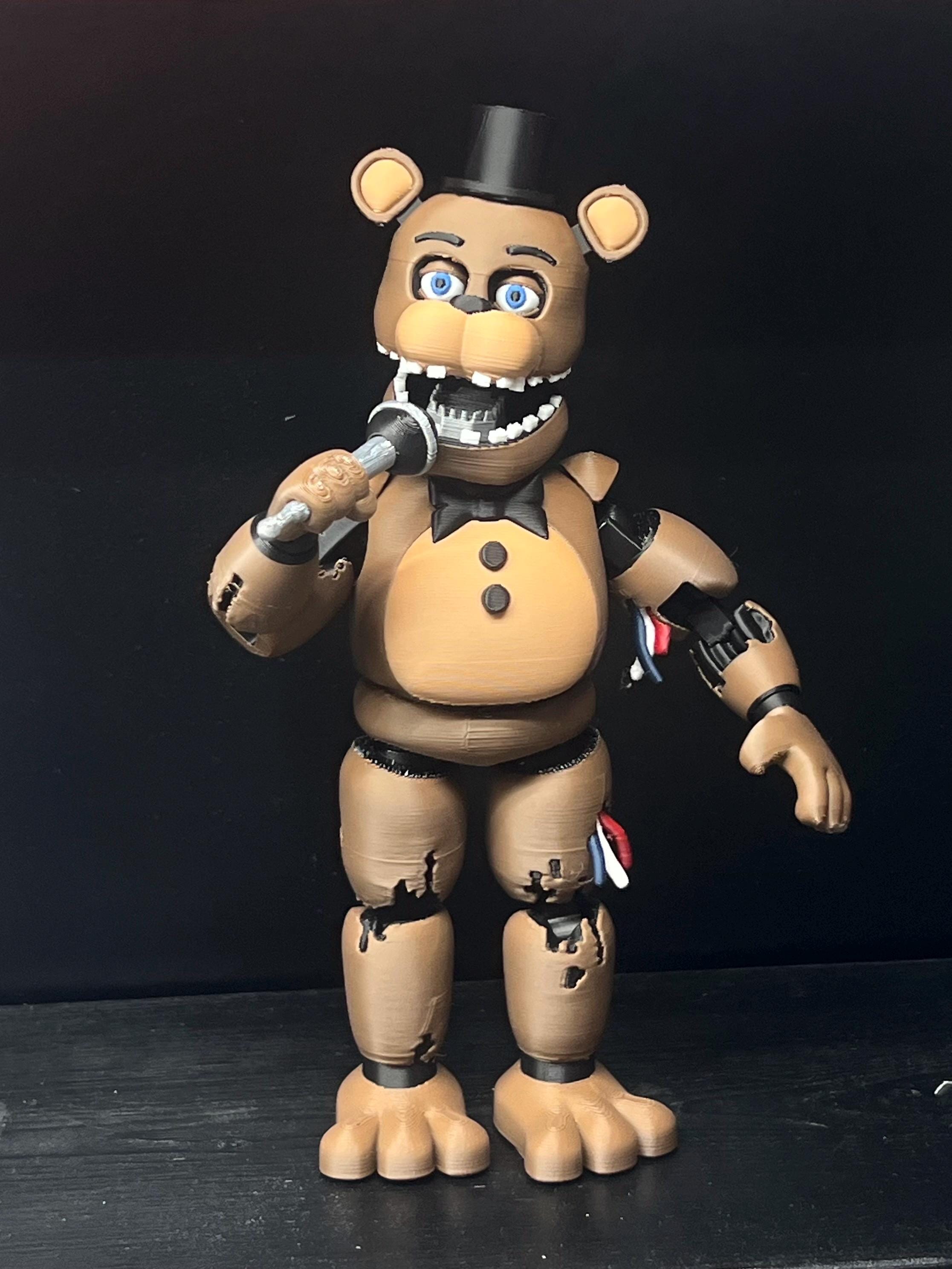 Withered Freddy Custom Articulating Figure! FNAF Five Nights at