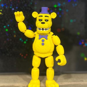 NUEVA figura articulada de Fredbear FNAF Five Nights At Freddys