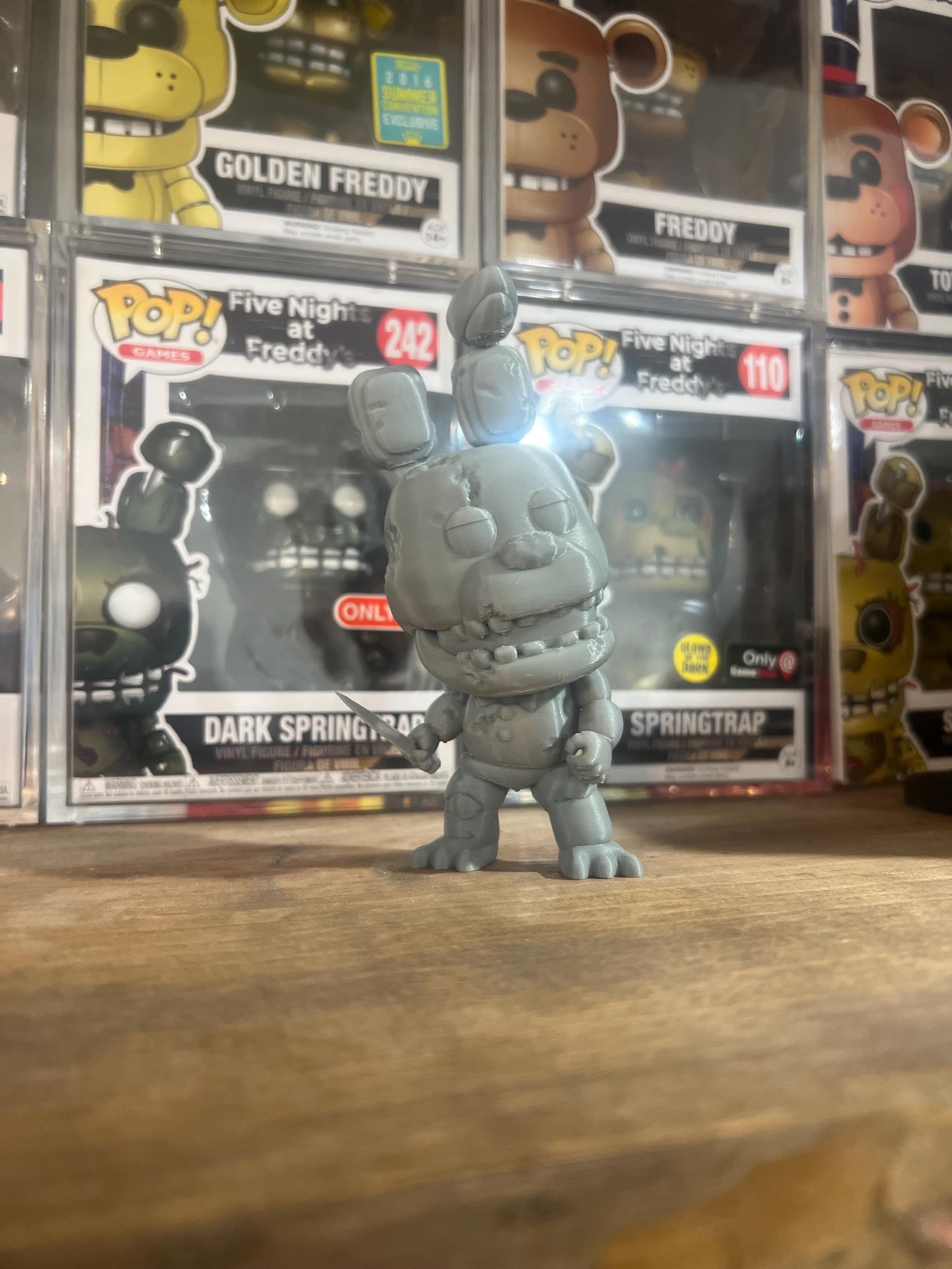 Yellow Rabbit Springtap Yellow Rabbit / Springtrap Custom Funko Pop FNAF Five Nights at Freddy ...