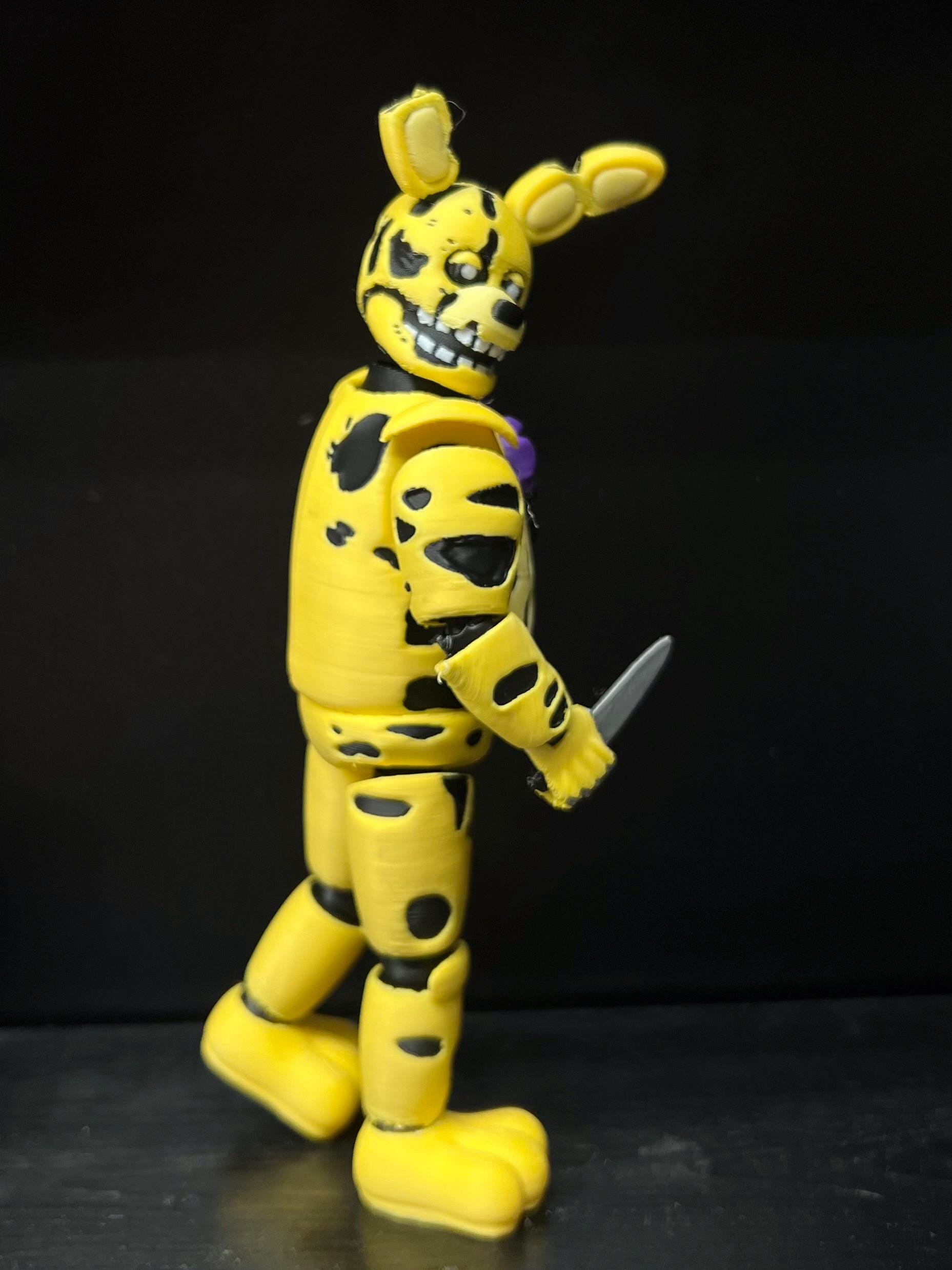 Yellow Rabbit Springtap Yellow Rabbit / Springtrap FNAF Five Nights at Freddy’s Figure MATTHEW ...