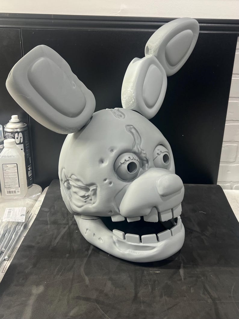 Springtrap Helmet Yellow Rabbit / Springtrap FULL HELMET FNAF Five Nights at Freddy’s ...