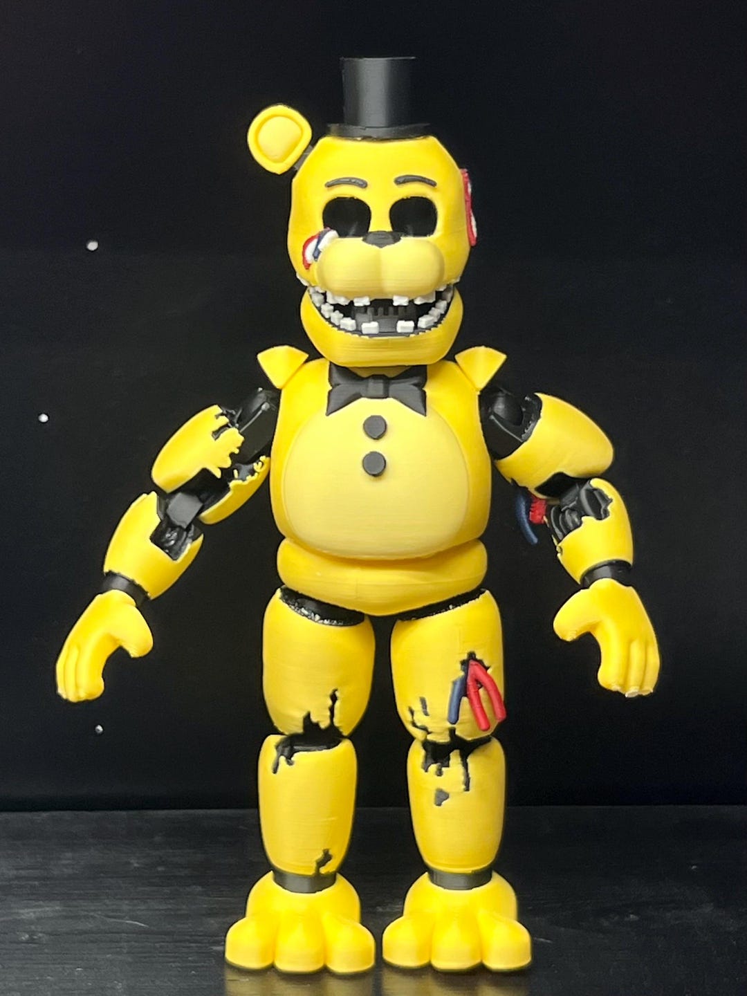 Golden Freddy Custom Articulating Figure FNAF Five Nights at