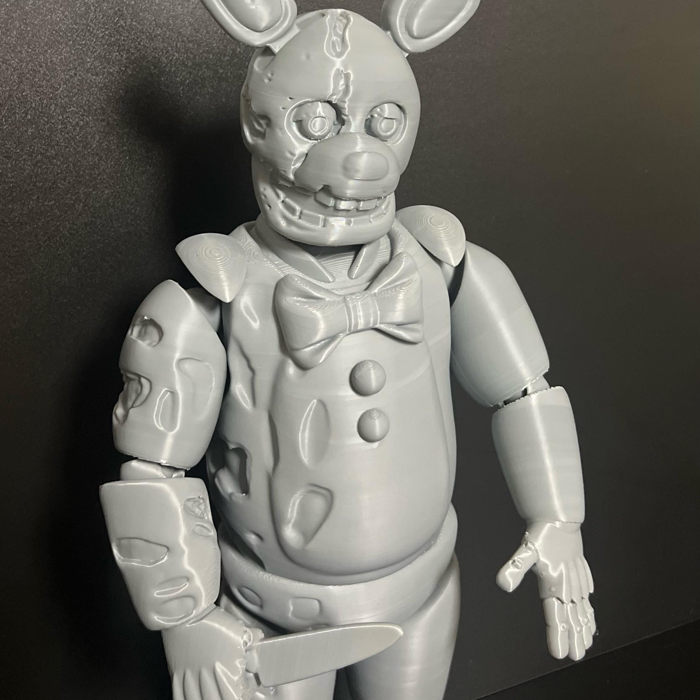 NEW Yellow Rabbit / Springtrap Custom FNAF Five Nights at Freddy’s ...