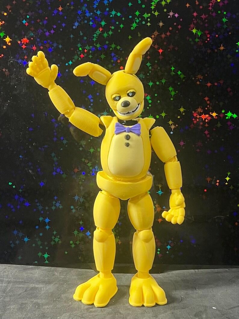 Spring Bonnie / Yellow Rabbit Figure COLOR FNAF Five Nights at Freddy’s ...