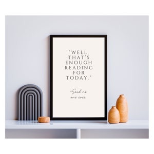 Book Lover Printable Wall Art | Book Lover Printable | Book Lovers Print | Reading Decor | Book Lover Gift | Book Lover Decor