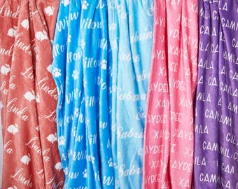 Manta personalizada, manta para bebê menina, manta com nome, manta para presente para menina, manta para bebê, manta infantil, presente personalizado, manta para enrolar o bebê