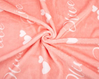 Personalisierte Flanell-Decke, individuelle Namensdecke, Babygeschenk